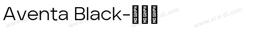 Aventa Black字体转换